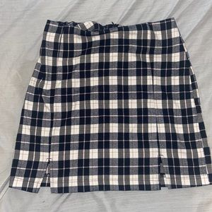 Plaid mini skirt